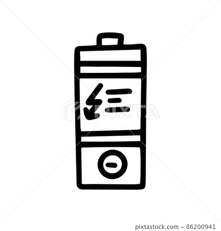 battery line vector doodle simple icon design 86200941