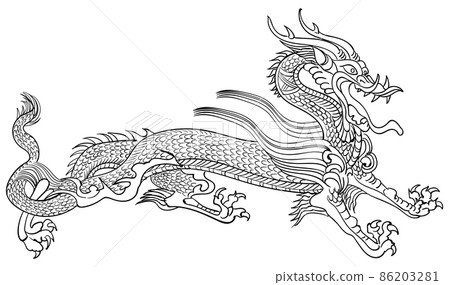 藍龍-黑白 86203281