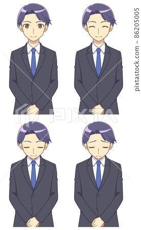 Men greeting set in suit 86205005