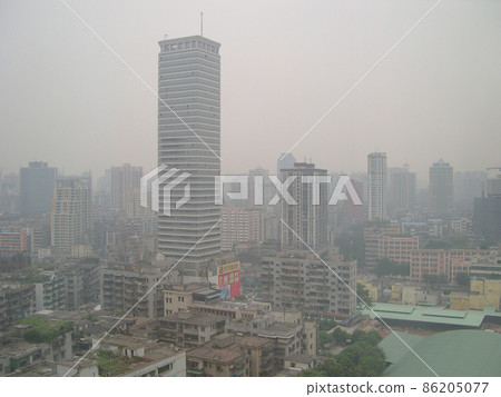 the cityscape of Beijing Road, Guangzhou, china 1 Oct 2004 86205077