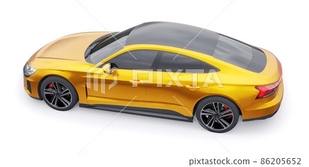 Premium electric sports sedan. Car isolated on white background. 3d rendering. Premium electric sports sedan. Car isolated on white background. 3d rendering. 86205652