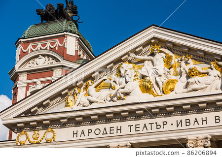 Ivan Vazov National Theater in Sofia, the capital of Bulgaria 86206894