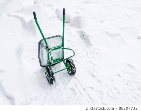 Garden equipment in winter. Garden equipment in winter. 86207732