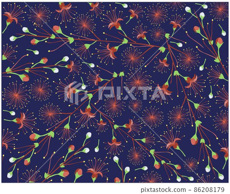 Indian Oak Flower or Barringtonai Acutangula Flower Background 86208179