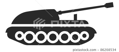 Assault gun icon. Armoured infantry fightning vehicle Assault gun icon. Armoured infantry fightning vehicle 86208534