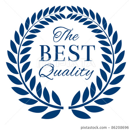 Best quality label. Winner award badge in retro style 86208696