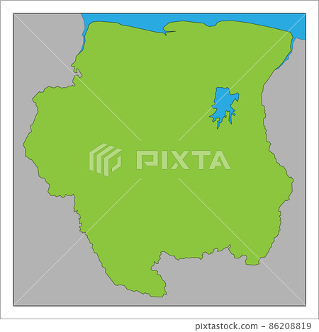 It is a map of Suriname. 86208819