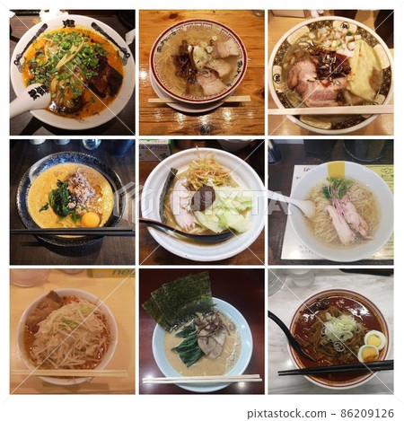 Ramen image collage 86209126