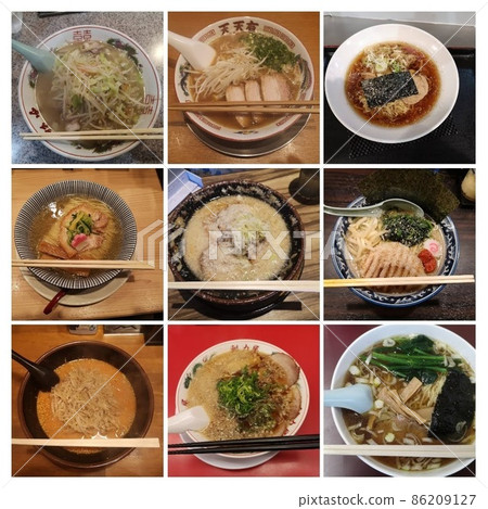 Ramen image collage Ramen image collage 86209127