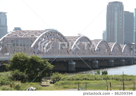 Juso Ohashi Bridge over the Yodo River 86209394