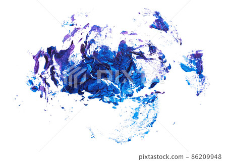 abstract acrylic watercolor paint brush stroke texture isolated on white background for logo and banner. design, creative, and illustration. 86209948