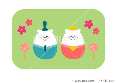 Hinamatsuri material, polar bear without lines Hinamatsuri material, polar bear without lines 86210488