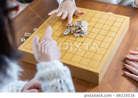 玩將棋山下腳料的老婦人 86210516