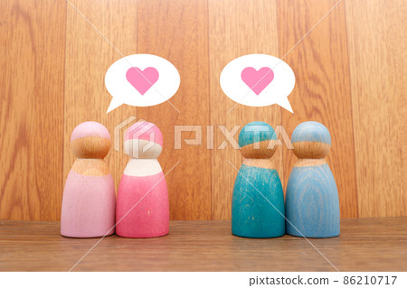 同性婚姻和同性伴侶的形象 86210717