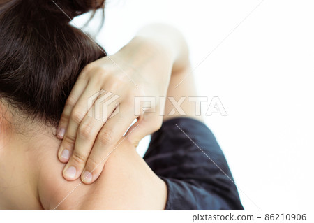 Woman having a health problem. 86210906