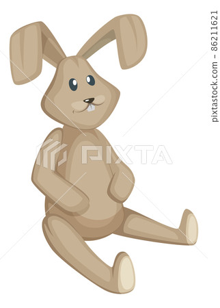 Plush bunny. Cute soft toy. Kid friend Plush bunny. Cute soft toy. Kid friend 86211621