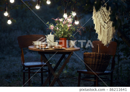 tea party in the garden tea party in the garden 86211641