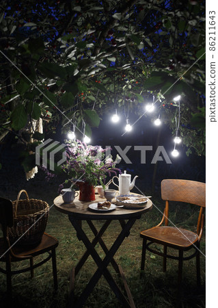 tea party in the garden tea party in the garden 86211643
