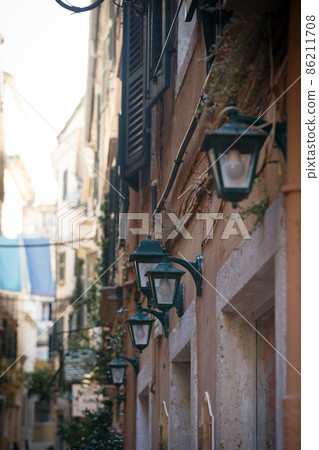 streets of the old small town 86211708