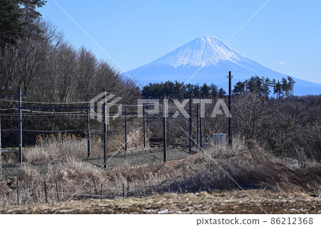 中央本線 長坂-小淵澤 富士山 三峰之丘 86212368