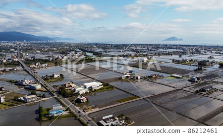 Aerial photography of Lanyang Plain and Guishan Is 86212461