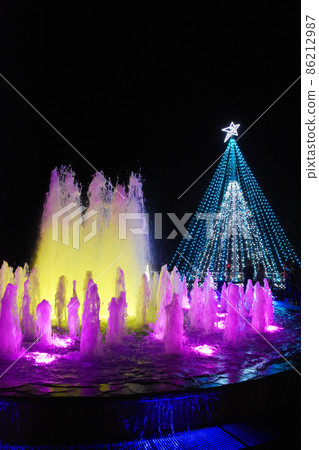 Illuminations of the fountain at Kagoshima / Shiroyama Shiroyama Kanko Hotel 86212987