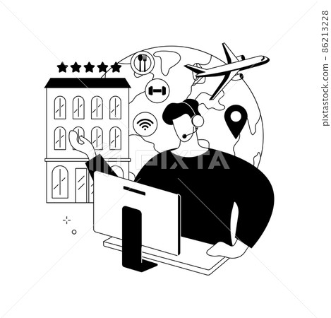 Travel agent abstract concept vector illustration. Travel agent abstract concept vector illustration. 86213228