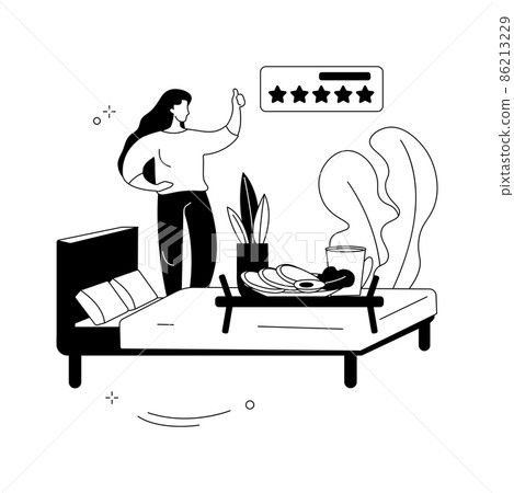 Bed and breakfast abstract concept vector illustration. Bed and breakfast abstract concept vector illustration. 86213229