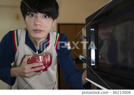 Cooking boy portrait 86213606