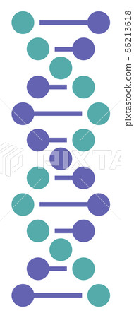 代表基因 DNA 的螺旋圖 86213618