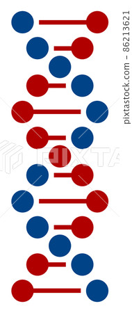 Spiral illustration representing the DNA of a gene Spiral illustration representing the DNA of a gene 86213621