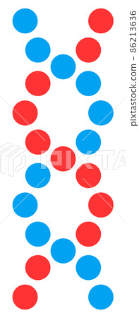 Spiral illustration representing the DNA of a gene Spiral illustration representing the DNA of a gene 86213636