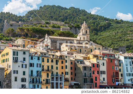 Cityscape of Portovenere or Porto Venere - Cinque Terre Liguria Italy 86214882