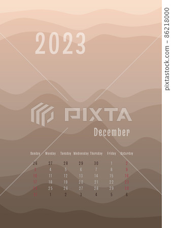 2023 december vertical calendar every month separately. monthly personal planner template. Peak silhouette abstract gradient colorful background, design for print and digital. 2023 december vertical calendar every month separately. monthly personal planner template. Peak silhouette abstract gradient colorful background, design for print and digital. 86218000