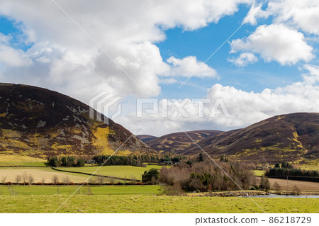 Sunny view of rural landscape Sunny view of rural landscape 86218729