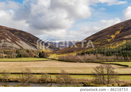 Sunny view of rural landscape Sunny view of rural landscape 86218733