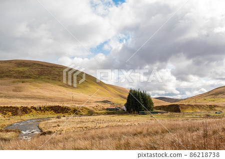 Sunny view of rural landscape Sunny view of rural landscape 86218738