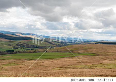 Sunny view of rural landscape Sunny view of rural landscape 86218744