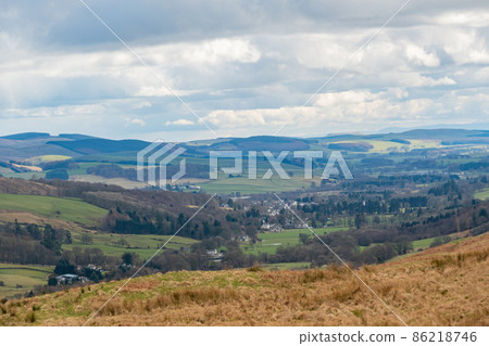 Sunny view of rural landscape Sunny view of rural landscape 86218746