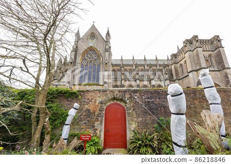 Sunny view of the Arundel Cathedral of Our Lady and St Philip Howard near Arundel Castle 86218846
