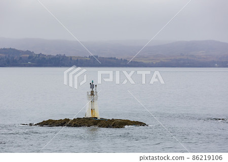 Overcast view of near Mallaig port Overcast view of near Mallaig port 86219106