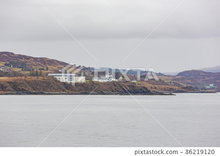Overcast view of near Mallaig port 86219120