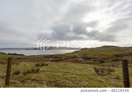 Overcast view of rural landscape Overcast view of rural landscape 86219140