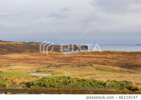 Overcast view of rural landscape Overcast view of rural landscape 86219147