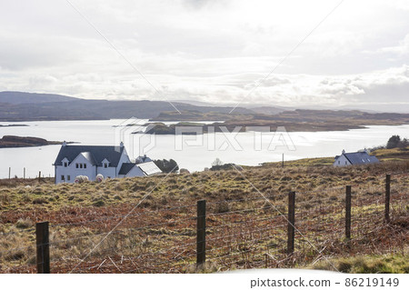 Overcast view of rural landscape Overcast view of rural landscape 86219149