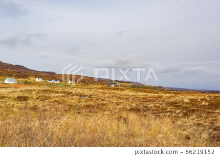 Overcast view of rural landscape Overcast view of rural landscape 86219152