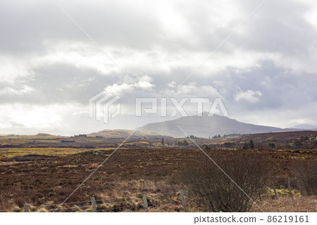Overcast view of rural landscape Overcast view of rural landscape 86219161