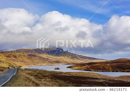 Sunny view of the Old Man of Storr Sunny view of the Old Man of Storr 86219171