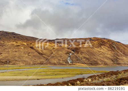 Overcast view of rural landscape Overcast view of rural landscape 86219191