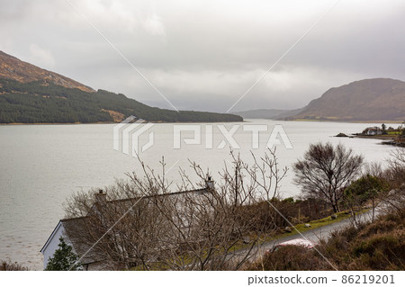 Overcast view of rural landscape Overcast view of rural landscape 86219201